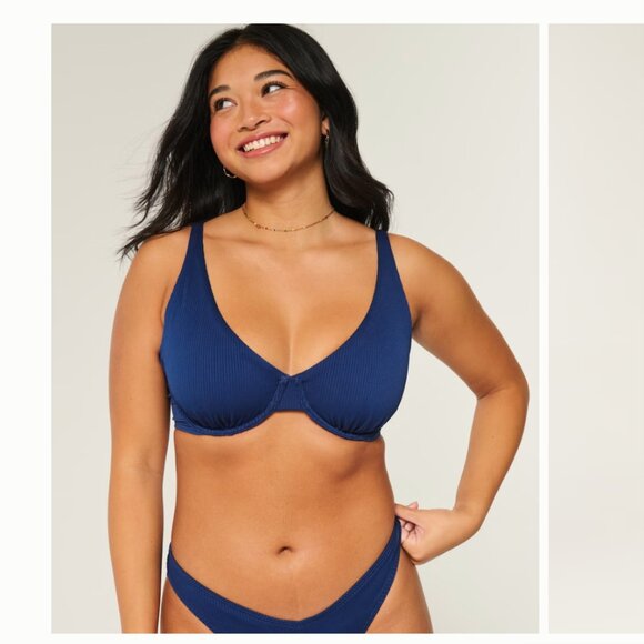 Hollister Neon Pink Ribbed Bikini XLARGE &LARGE CURVY (different sizes) - Picture 12 of 13